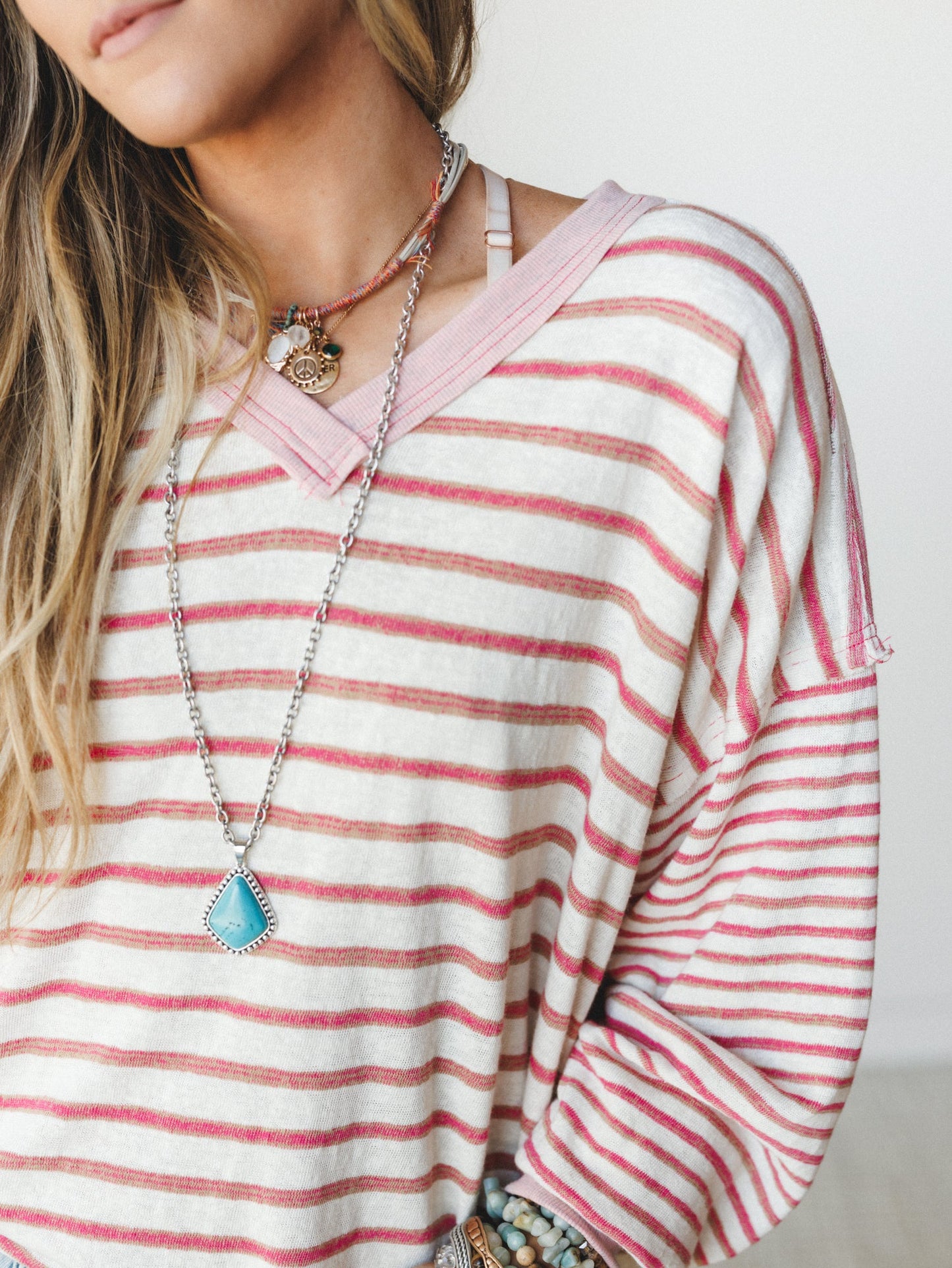 Here for the Moon Long Sleeve Tee
- Pink