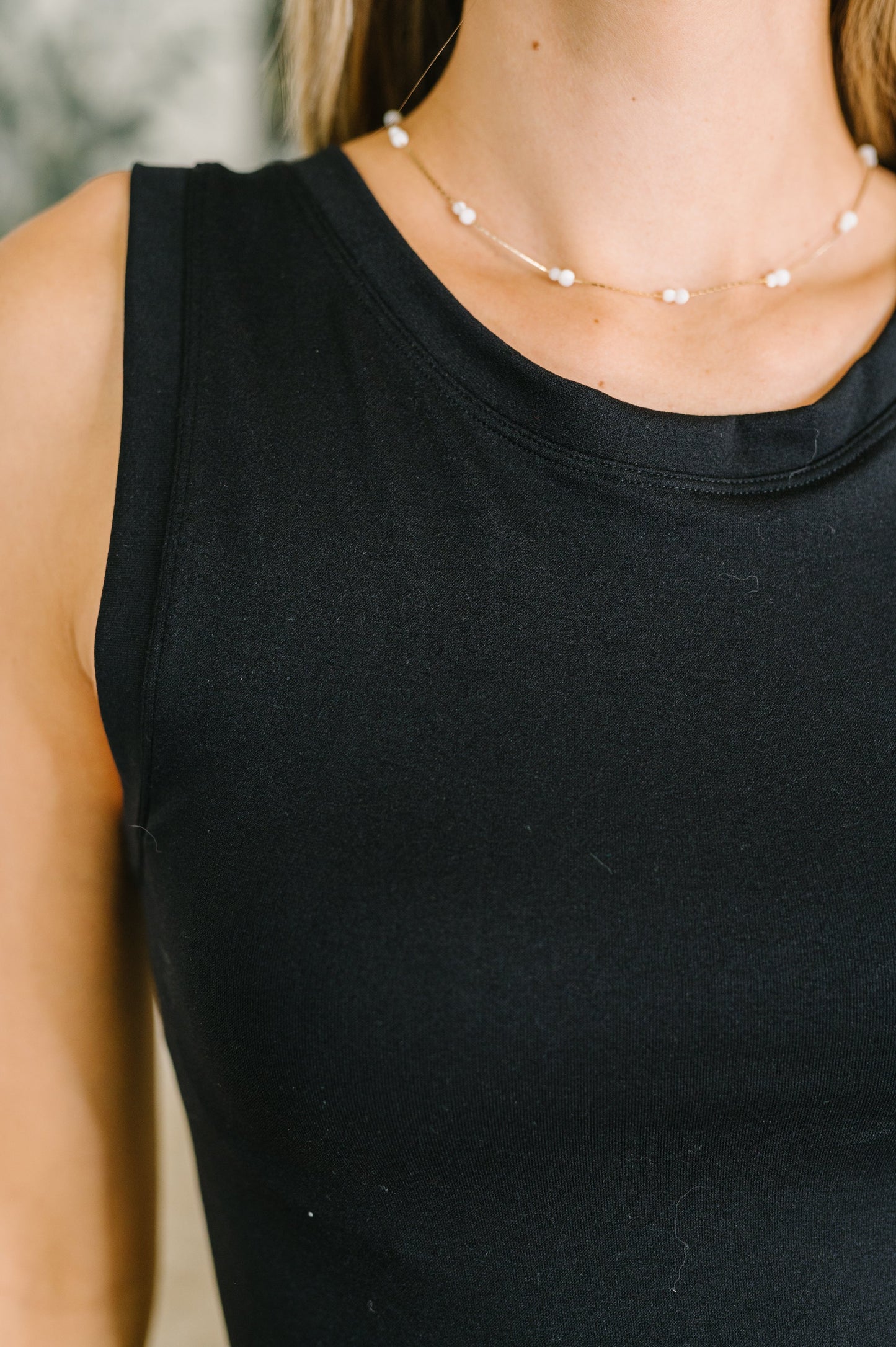 Hazel Blues® | Start of Everything Round Neck Tank in Black