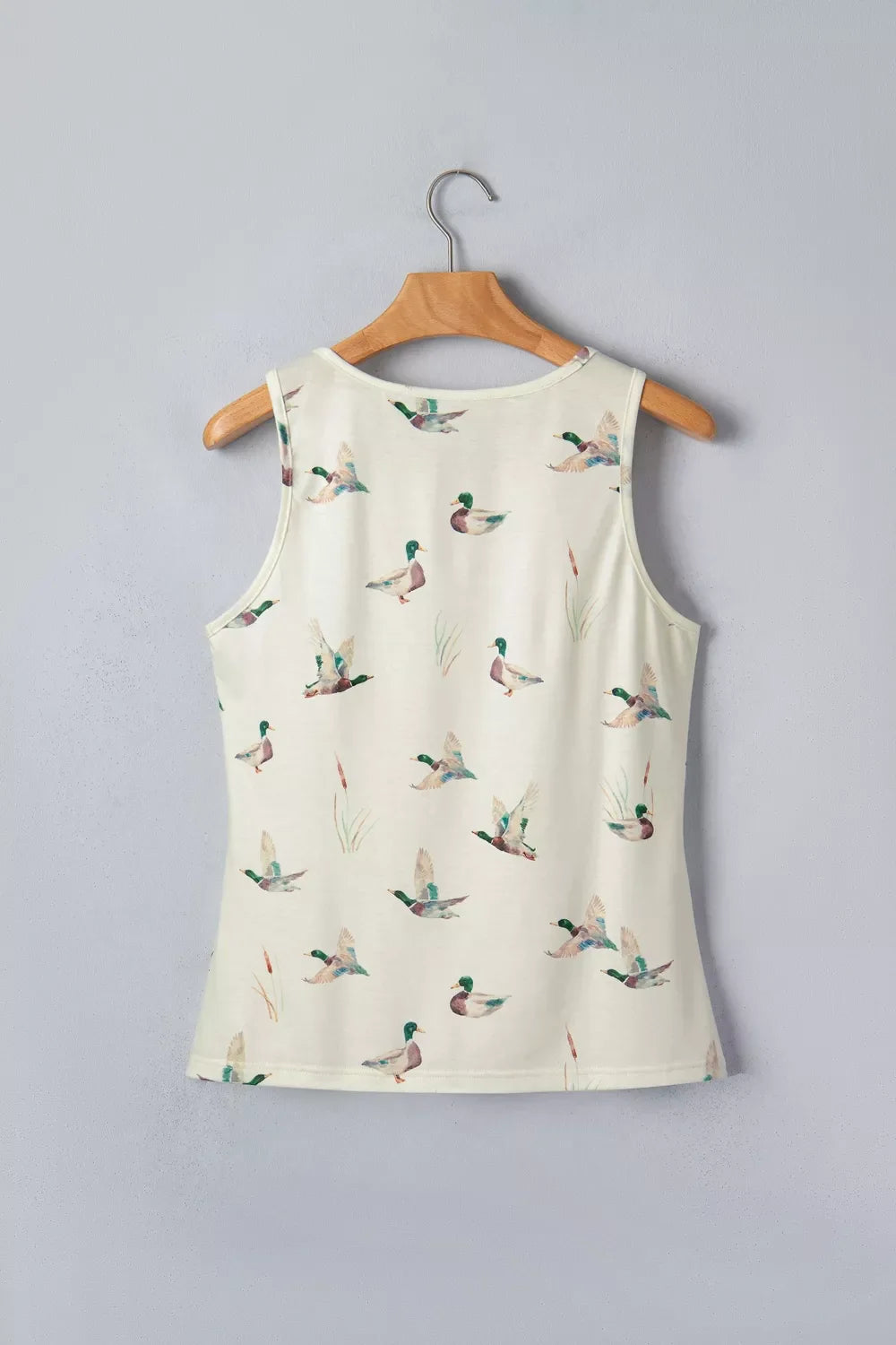 Hazel Blues® | Mallard Print Western Style Tank Top