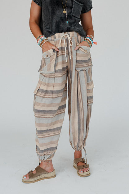 Perfect Journey Wide Leg Pants - Natural
