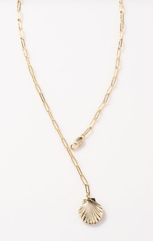 Faithy Jewels Sophie Shell Necklace ~ Gold