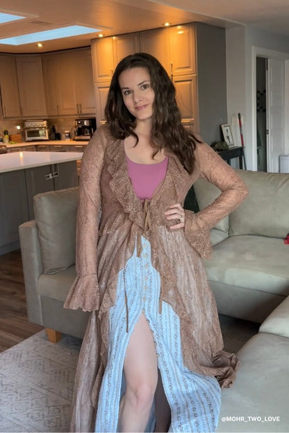 Western Winds Long Sleeve Duster - Mocha