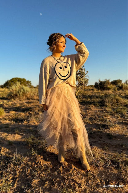 Boho Ballerina Skirt - Nude