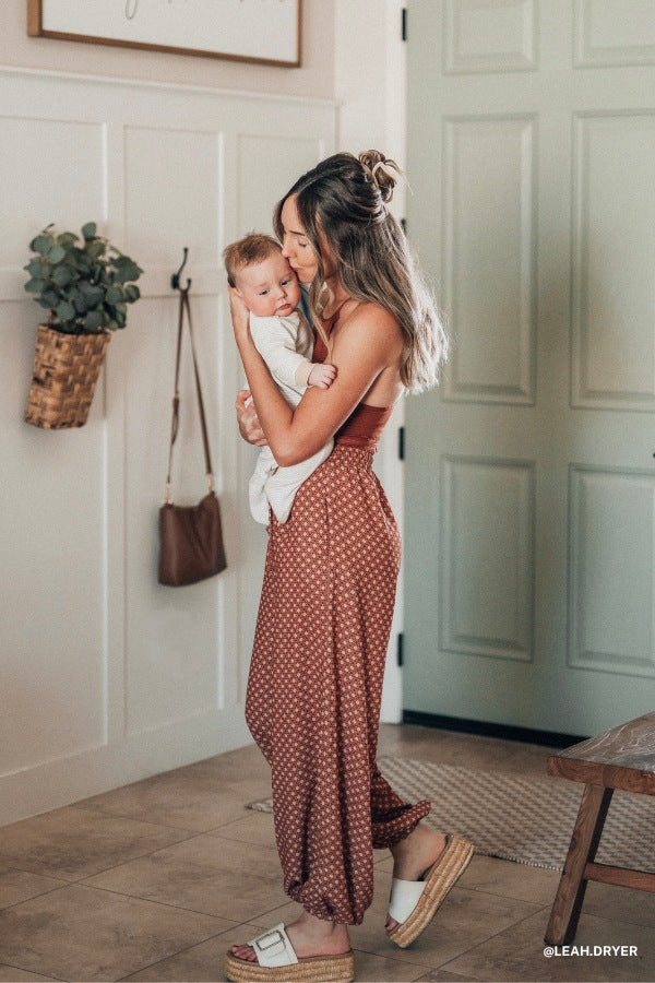 The Nest Mystic Mirage Printed Joggers - Ginger