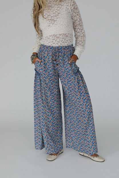 The Nest Petal Trails Wide Leg Pants - Denim