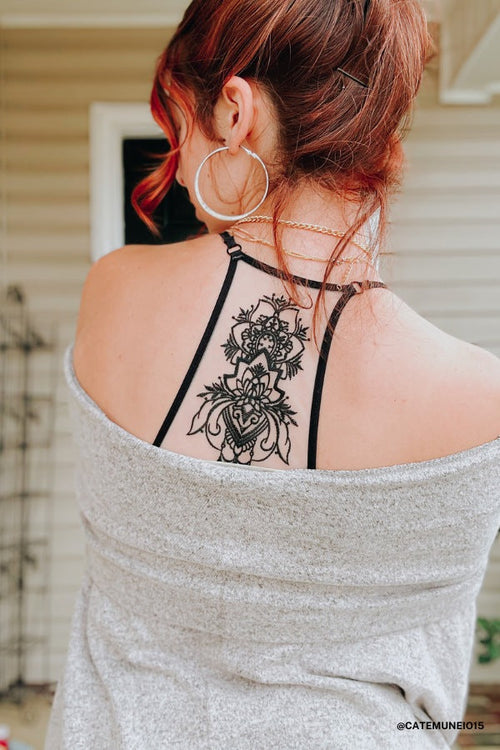 Tattoo Bralette - Black
