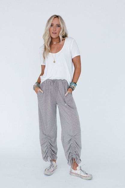 The Nest Solie Cinched Pants - Taupe