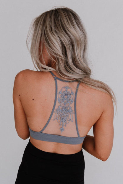 Tattoo Bralette - Gray