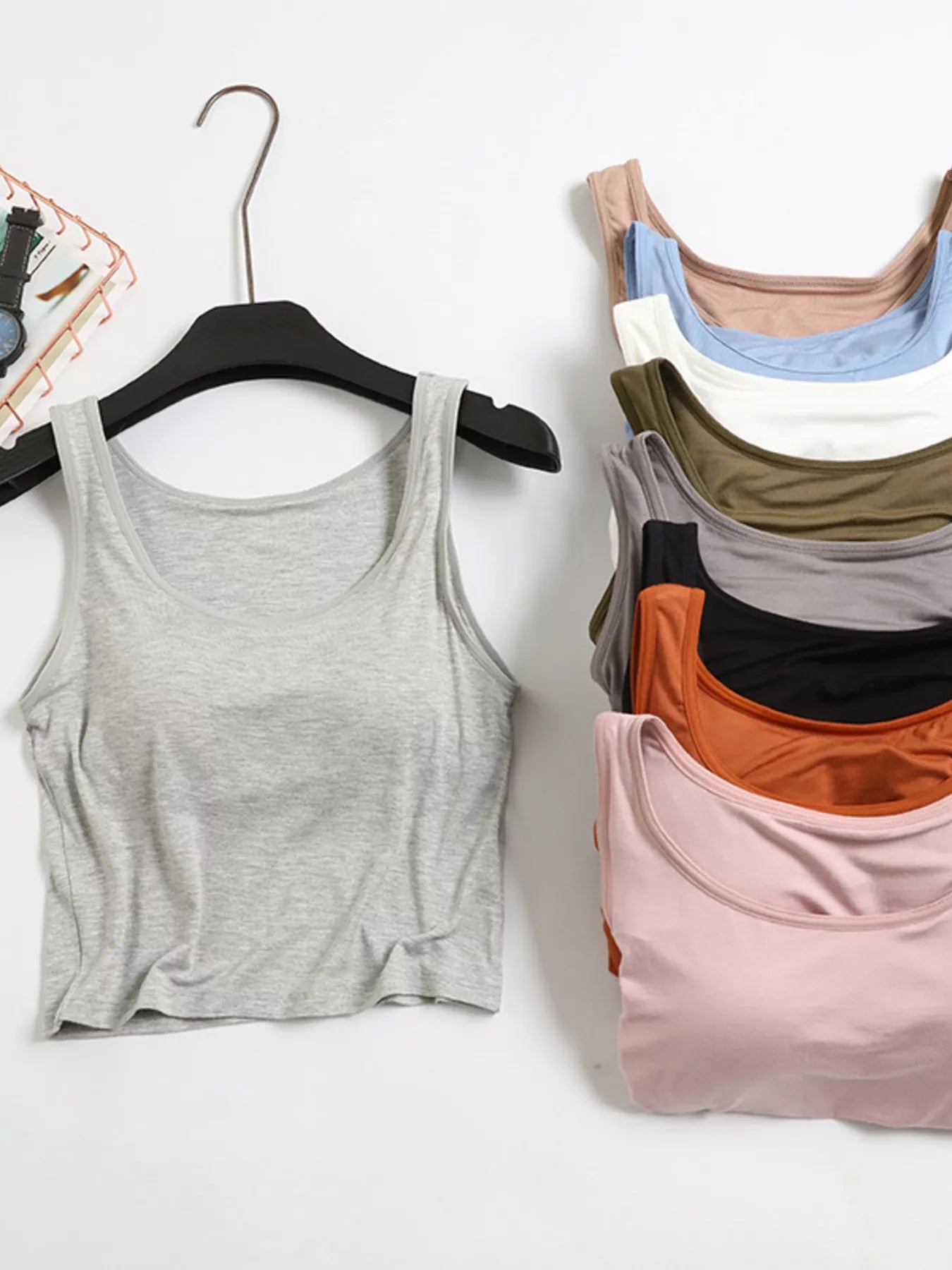 Hazel Blues® |  Seamless Modal Padded Tank