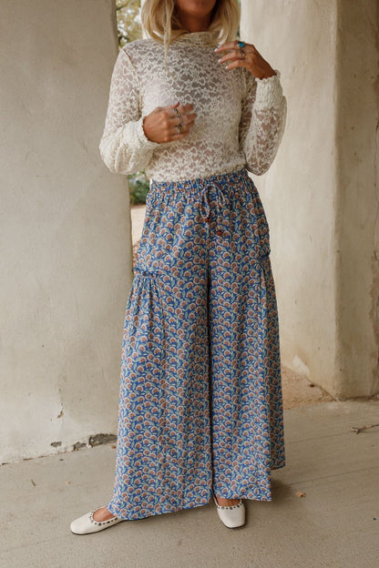 The Nest Petal Trails Wide Leg Pants - Denim