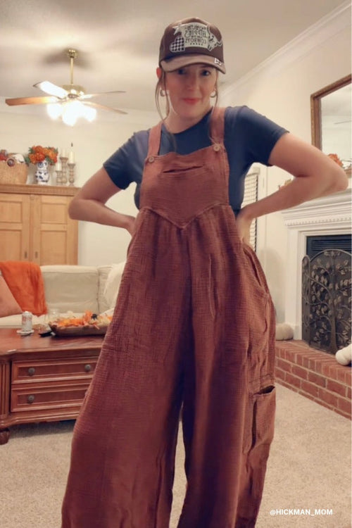 Coastal Muse Wide Leg Jumpsuit - Plum