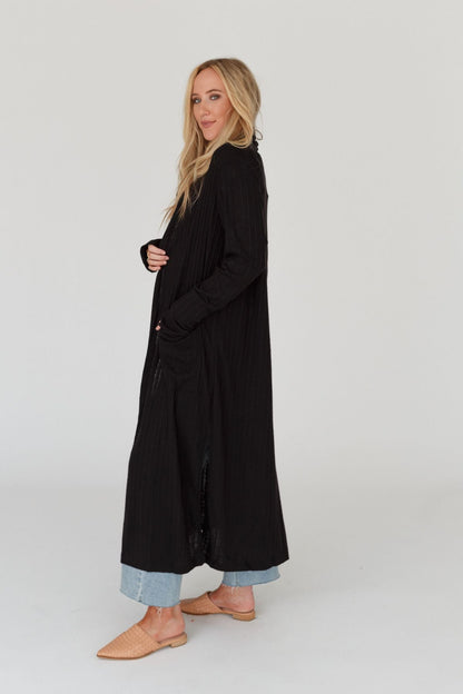 The Nest Finishing Touch Duster Cardigan - Black