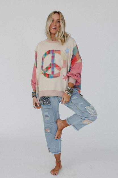 Star Soul Peace Top - Coral