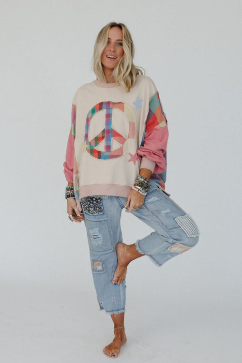 Star Soul Peace Top - Coral