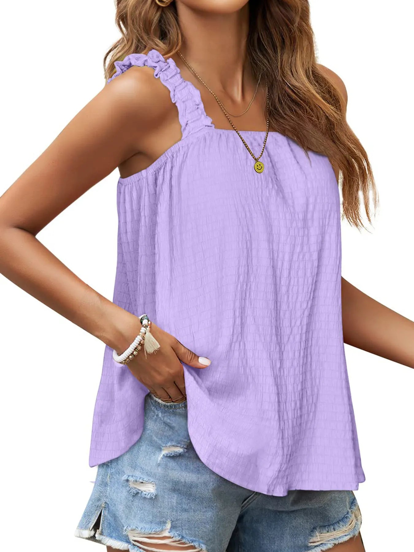 Hazel Blues® |  Square Neck Tank Top