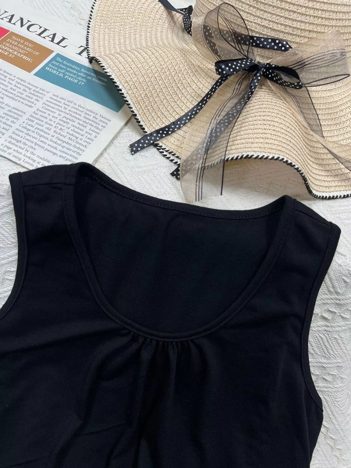 Hazel Blues® |  Solid Color Round Neck Tank