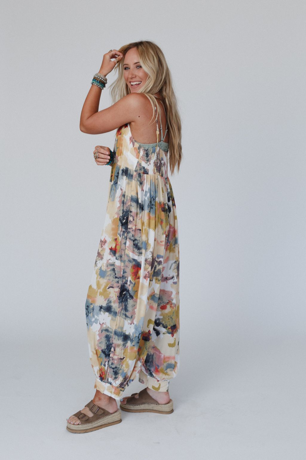 Radiant Dusk Jumpsuit - Mustard