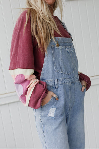 The Nest Cali Dream Denim Overalls - Light Wash