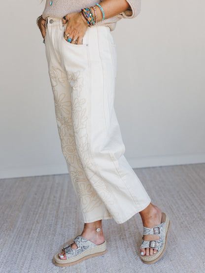 Groove Bloom Pants - Beige