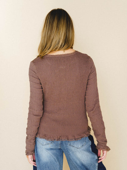 Betty Lou Blouse - Light Brown