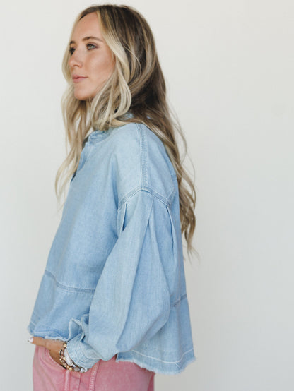 Everyday Denim Top - Light Denim