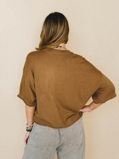 Nicely Knit Tee - Mocha