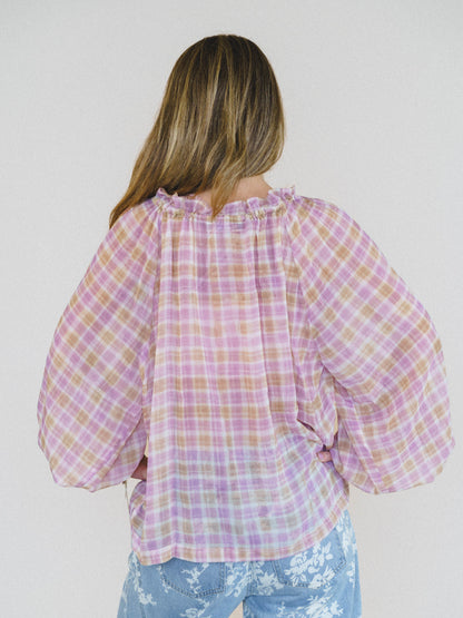 Lost in the Moment Blouse - Pink Orange