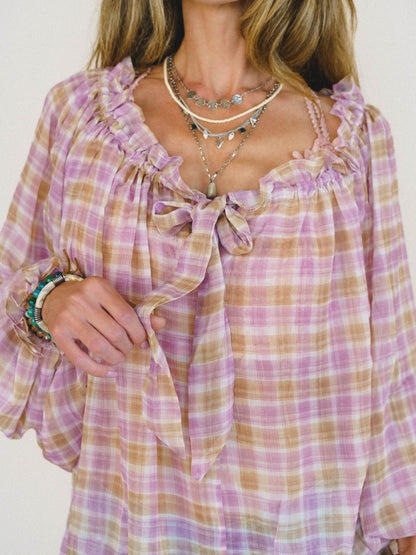Lost in the Moment Blouse - Pink Orange