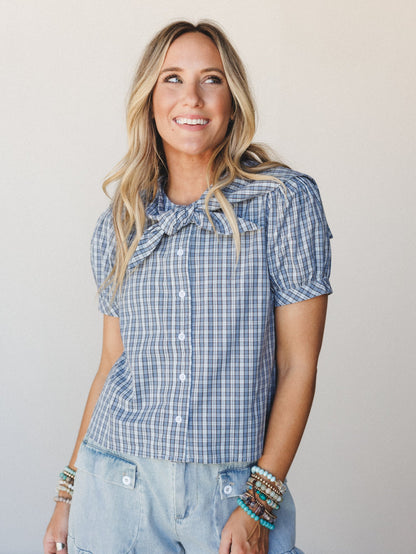Sailor Thoughts Blouse - Dusty Blue