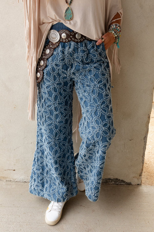 Super Bloom Wide Leg Pants - Denim