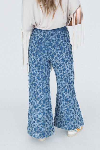 Super Bloom Wide Leg Pants - Denim