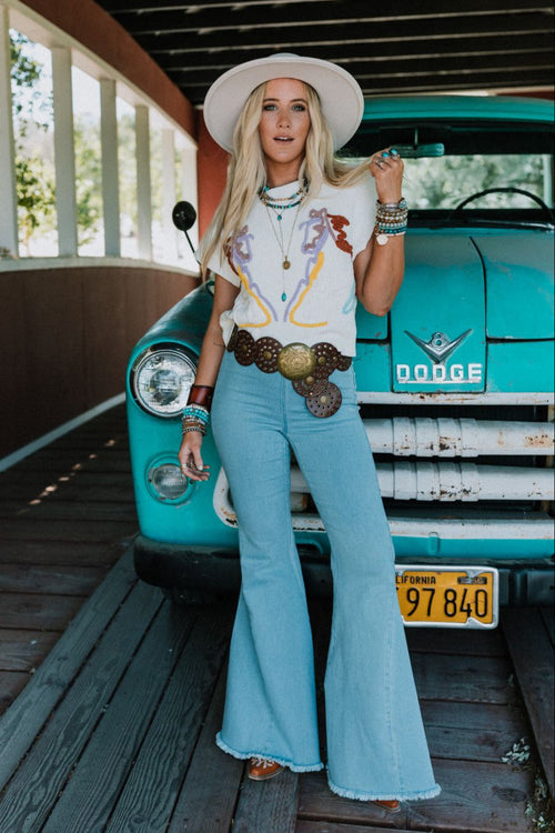 The Signature Flare - Light Denim