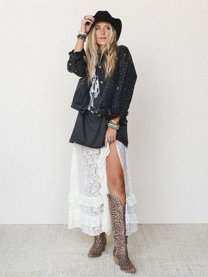 Written In The Stars Denim Jacket - Black