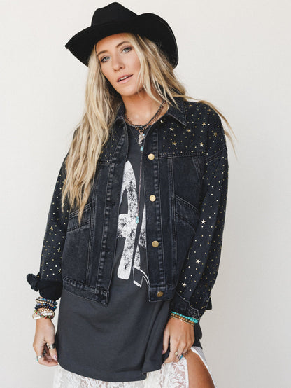 Written In The Stars Denim Jacket - Black