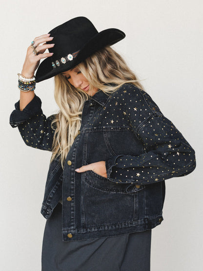 Written In The Stars Denim Jacket - Black