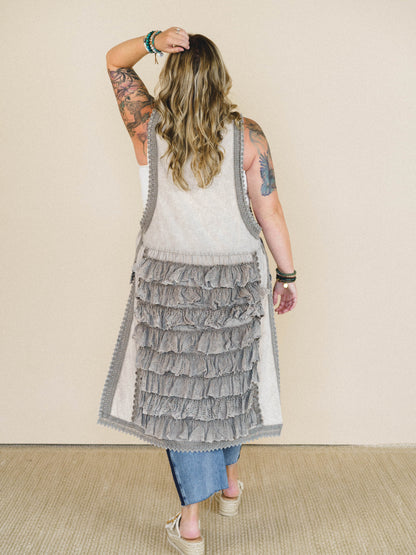 Jolie Prairie Top - Taupe