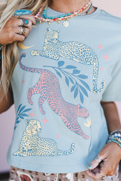 Moonlit Prowl Tee - Sage