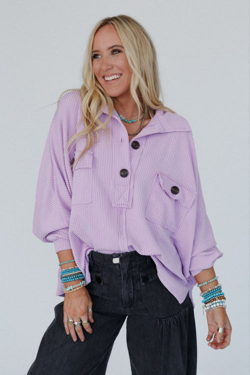 Color My World Oversized Top - Lilac