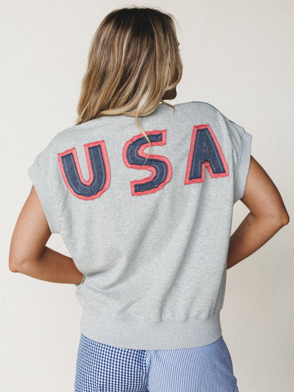 Freedom Bound Top - Heather Gray