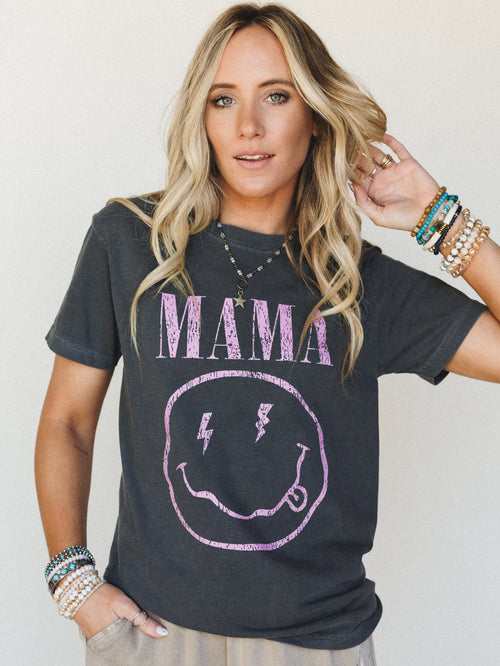 Happy Mama Tee - Pepper