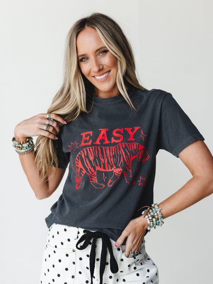 The Nest Easy Tiger Graphic Tee - Pepper