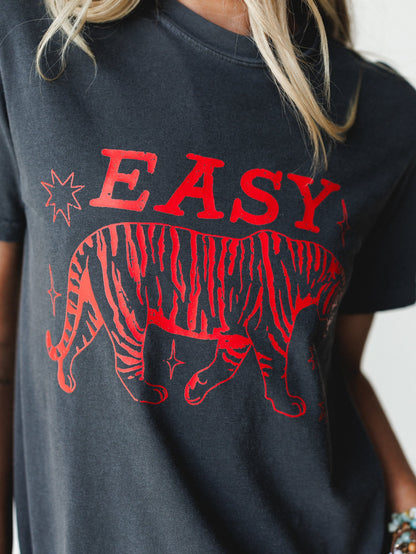 The Nest Easy Tiger Graphic Tee - Pepper