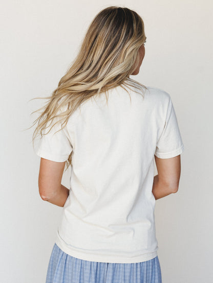 The Nest Good Things Take Time Graphic Tee - Ivory