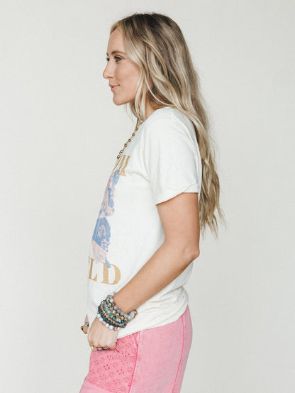 The Nest Bloom Wild Graphic Tee - Ivory