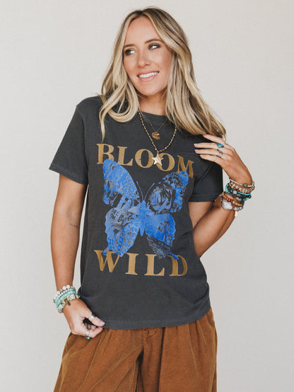 The Nest Bloom Wild Graphic Tee - Pepper