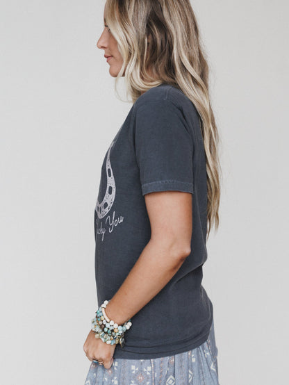 The Nest Lucky You Graphic Tee - Pepper