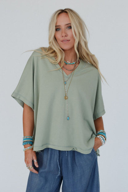 The Nest Payton Top - Sage