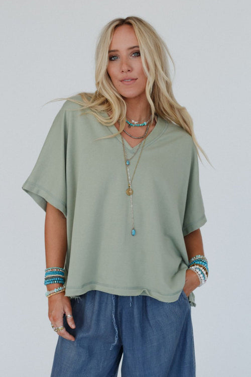 The Nest Payton Top - Sage