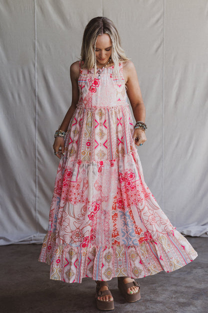 Maris Maxi Dress - Coral