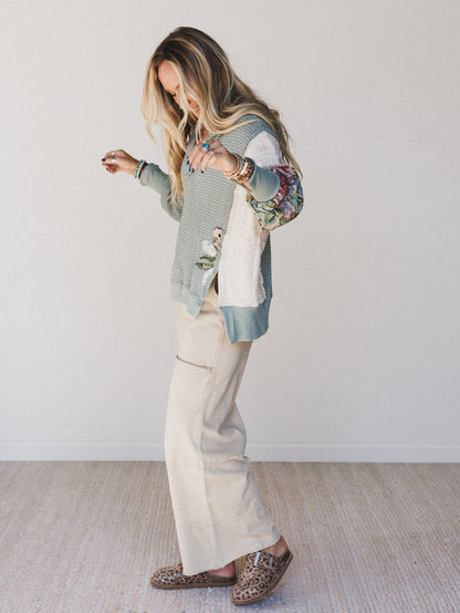 Lucky One Wide Leg Full Pant - Light Mocha